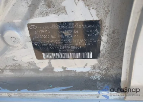 2013 Hyundai Elantra Limited из США, поврежденный, VIN 5NPDH4AE3DH389964